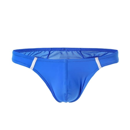 

wendunide lingerie for women Men s Fashion Sexy Thong T Pants Ice Silk Underwear Underpants Blue M
