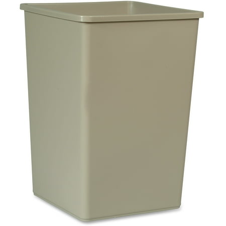 Rubbermaid Commercial 35-gal Untouchable Sqre Container, Beige