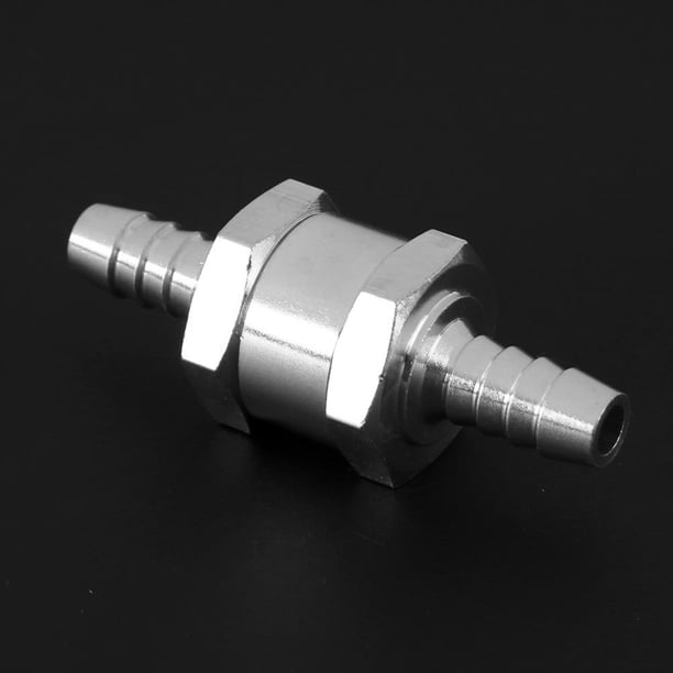Kuymtek 4XAluminum Aleación Válvula Retención Sin Retorno Unidireccional Gasolina Diesel 8 Mm