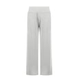 thumbnail image 5 of Women's Casual Pants, Cropped High Waisted Straight Leg Trousers with Pockets, Loose Fit Stretchy Work Pants for Yoga, Office, Casual Wear and Daily Outfits-White, 5 of 8