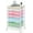 Rainbow, variant on Utility Cart with 5 Drawers,Storage Drawer Cart with Wooden Tabletop and Lockable Wheels,Craft Storage Trolley Cart,5-Tier Rolling Utility Cart on Wheels,Rainbow