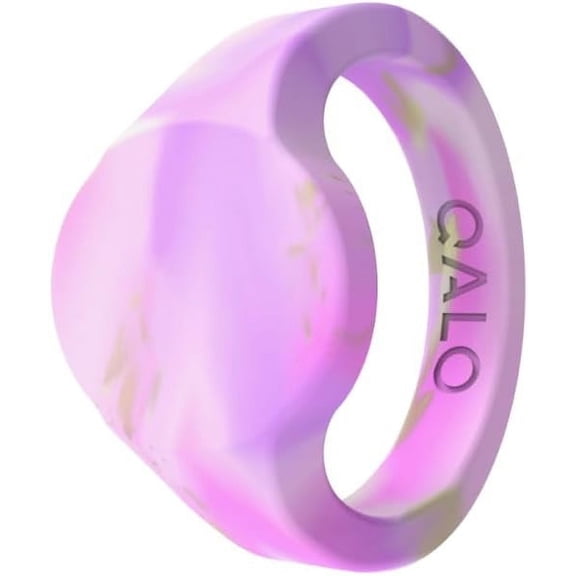 QALO Men & Women's Rubber Silicone Ring, Natural Stone Modern, Rubber Wedding Band for Men & Women, Breathable, Durable Unisex Engagement Silicone Ring, Multi Colors and Sizes