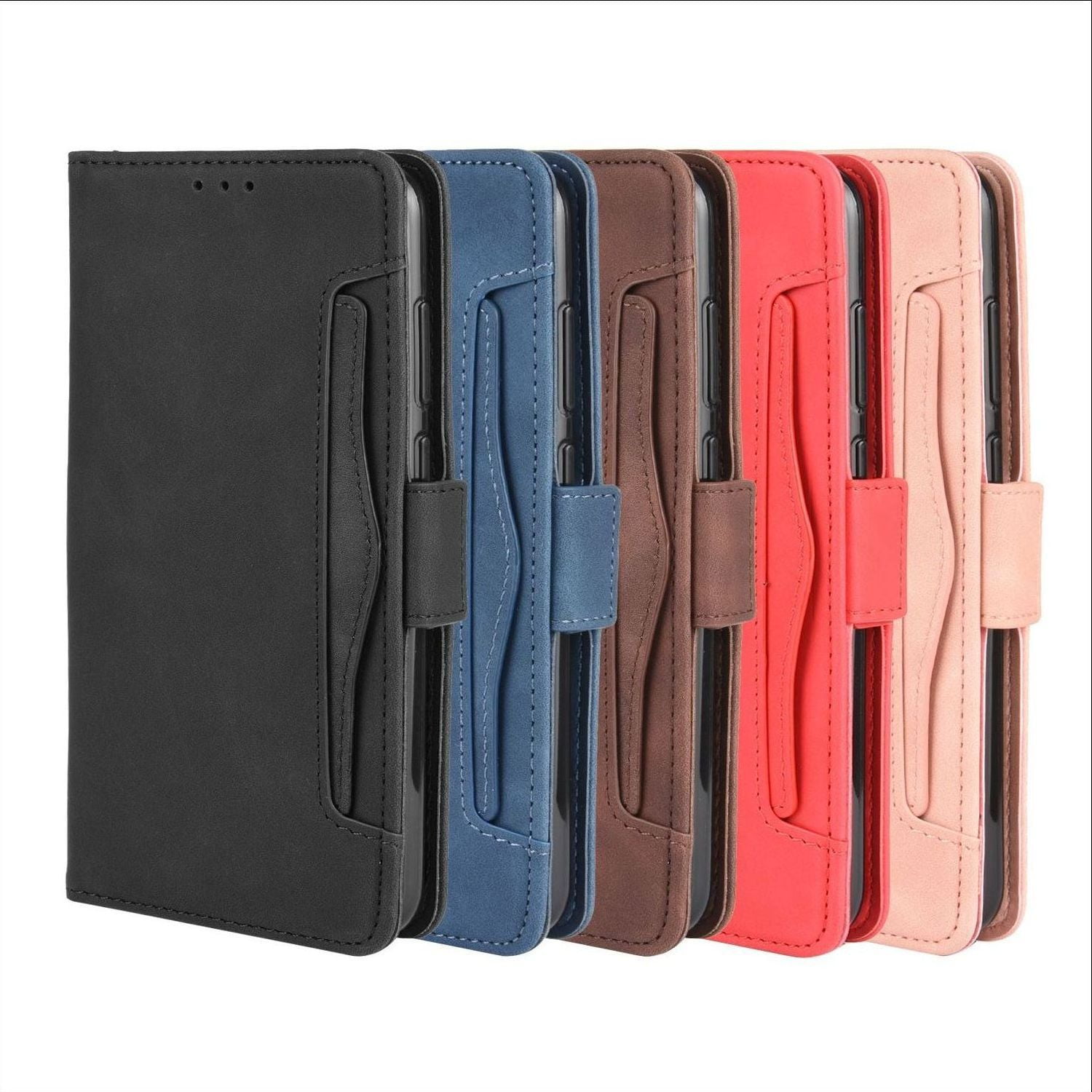 Multifunctional Flip Phone Leather Case For T-Mobile Revvl 8 Pro 7 6 T Phone Pro Retro Wallet Cards Slot Anti-fall Cover