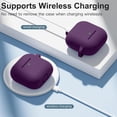 thumbnail image 4 of Comvin Compatible With Apple Airpods 4 Case Cover for Women Men, Silicone, Purple, 4 of 8