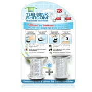 TubShroom and SinkShroom Chrome Drain Protectors Hair Catchers for Bathtubs and Sinks