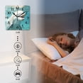 thumbnail image 4 of Square Wall Clock,Dolphin Smiling With Happy And Playful Expression,Silent Non-Ticking Wall Clock Decor for Home Office Kitchen Living Room Bedroom(12inch), 4 of 4