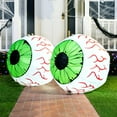 thumbnail image 4 of Joyfy 2 Pack Halloween Inflatable Eyes Decoration with Build-in LEDs,3 ft Blow Ups Green Eyes for Yard,Halloween Decor Outdoor with LEDs Party Supplies Blow up Decoration, 4 of 8