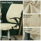 thumbnail image 5 of Wosthever 2 uds. Fundas protectoras para sillas, Protector de cojín para respaldo de asiento, suministros para el hogar, funda elástica giratoria Decoración del hogar beige, 5 of 6