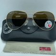 thumbnail image 2 of RB-Hip Hop-sunglasses Brand new Auth Aviator Unisex sunglass RB3025 Gold/Brown Polarized 55, 2 of 5