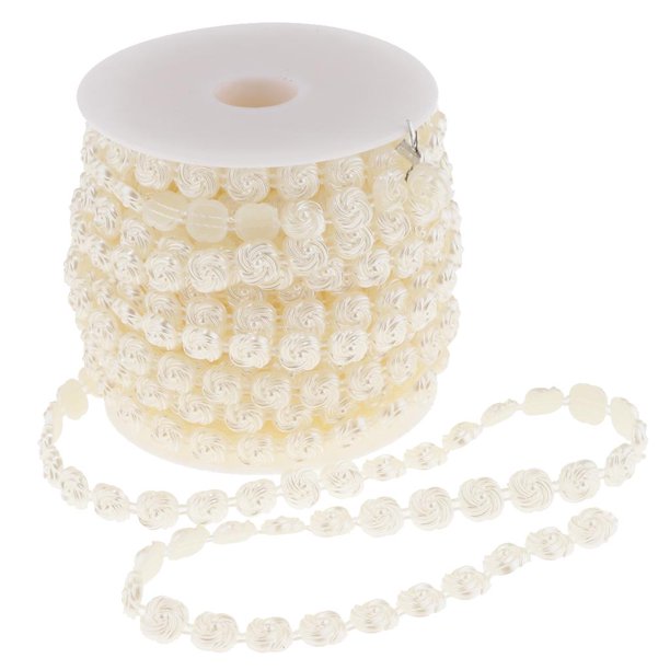 Cadena de Flores Colcomx 1 De 15 M 49 Pies Guirnaldas Beige