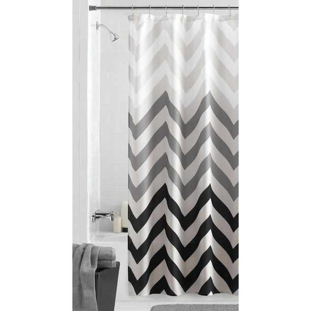 Mainstays Flux Chevron Fabric Shower Curtain, 70x72   Walmart.