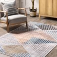 thumbnail image 4 of nuLOOM Page Diamond Striped Machine Washable Area Rug, 4' x 6', Beige, 4 of 9