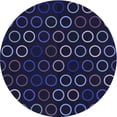 thumbnail image 1 of Ahgly Company Machine Washable Indoor Round Transitional Deep Periwinkle Purple Area Rugs, 7' Round, 1 of 7