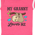 thumbnail image 4 of Inktastic My Granny Loves Me with Sloth and Hearts Boys or Girls Baby Bodysuit, 4 of 5