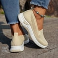 thumbnail image 4 of CAIXAI Walking Shoes for Women Orthopedic Dress Shoes for Women Lightweight Knit Upper Embroidery White Sneakers for Women Walking Anti-Skid Adjustable Upper Mary Jane Flats Hands-Free Barefoot Shoe, 4 of 5