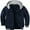 Navy, variant on Geeksport Men's Full Zipper Hoodies Thick Sherpa Lined Sweatshirt with Long Sleeve Coat for Outdoor