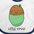 thumbnail image 4 of Inktastic Little Spud Green Boys or Girls Baby Bib, 4 of 4