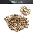 thumbnail image 3 of Wekity M3x6mm Female Thread Knurled Nuts,200PCS Hx4mm OD Brass Threaded Insert Embedment Nuts Hydraulic Welded Joint Injection Molding Assortment Kit for 3D Printing Injection Molding-0621, 3 of 5
