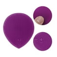 thumbnail image 3 of Unique Bargains 1 Pc Portable Silicone Facial Cleansing Brush with Suction Cup 3.23"x2.76"x1.5" Purple, 3 of 7