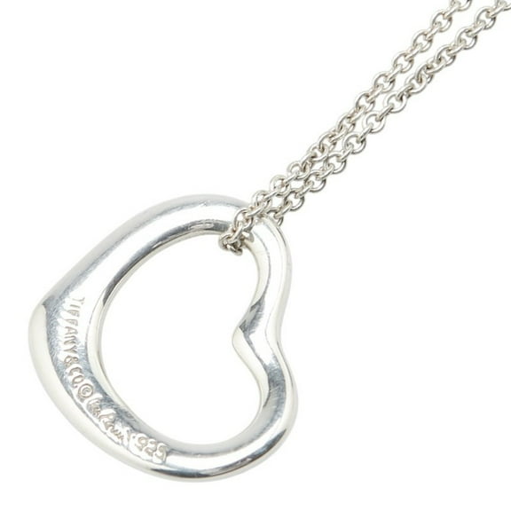 Pre-Owned Tiffany & Co. Open Heart Necklace in 925 Sterling Silver for Women. (Good)