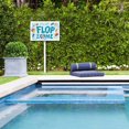 thumbnail image 5 of Eveokoki Flip Flop Zone Aluminum Sign Funny Pool Signs With Stake Beach House Decor Vintage Pool Tropical Beach Patio Decoration 12"x8" Beach Signs for Home Decor, 5 of 6