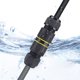 thumbnail image 3 of Conector de cable en línea Leke 3 piezas IP68 impermeable para exteriores, 3 polos, diámetro del cable de 7-10 mm, 3 of 8