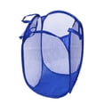 thumbnail image 2 of GOOHOCHY Toy Storage Basket Blue Mesh for Students Easy Open 2Pcs, 2 of 8
