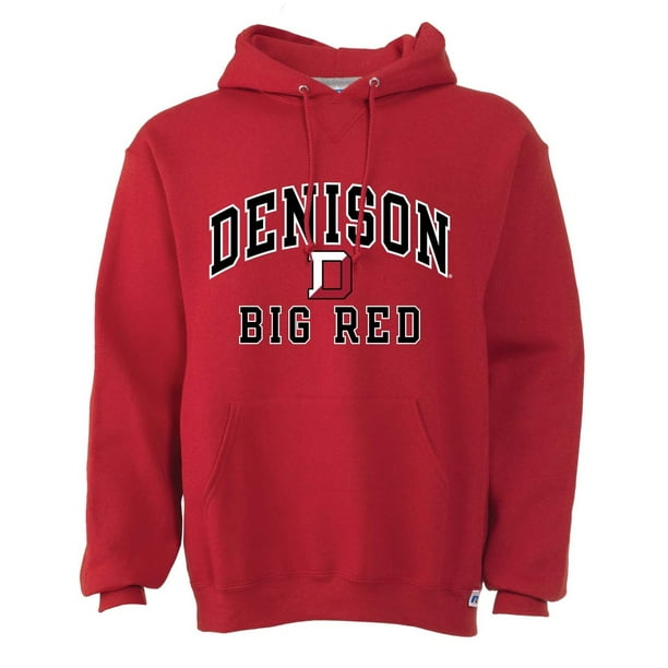 Denison Big Red Adult Arch N' Logo Hooded Sweatshirt Red Walmart