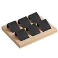 thumbnail image 4 of Maytalsory Rustic Wood Earring Card Holder with Tray for Jewelry Display Showcasing Collection 6 Pair Black 1Set, 4 of 6