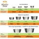 thumbnail image 3 of Neater Pet Brands Cuencos De Acero Inoxidable Para Perros Y Gatos – Neater Feeder Deluxe O Express Extra Cuenco De Repuesto (Plato De Metal Para Comida Y Agua) (1,5 Tazas De Profundidad), 3 of 5