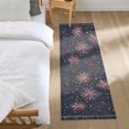 thumbnail image 3 of Yayeee Runner Rug for Bedroom 2'x6' Machine Washable Hallway Non Slip Mat, Red and White Fireworks Pattern, 3 of 8