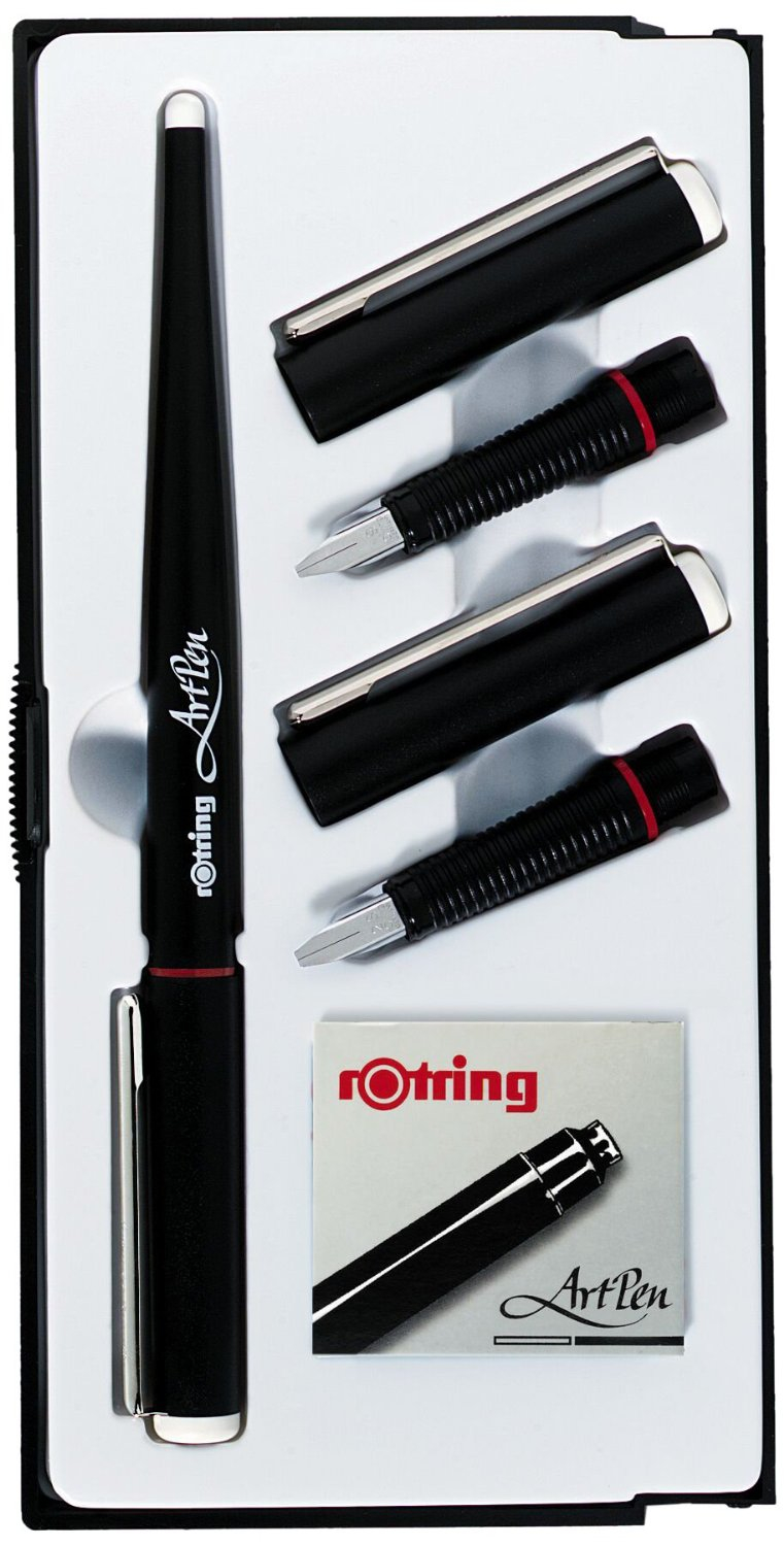 Rilanmit Hand Lettering Pens, Calligraphy Pen 1 Count (Pack of 6), Black2