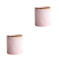 thumbnail image 4 of Monstrate Cerámica Fluent Line Portaescobillas de cerámica para pinceles de maquillaje Artesanía exquisita Gran capacidad Estilo único Gran Rosa 1 2Conjunto, 4 of 6