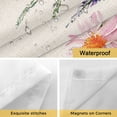thumbnail image 4 of Spring Easter No Hooks Shower Curtain with Snap-in Liner Bunny Cute Rabbits Wildflower Retro Garden Shower Curtains for Bathroom, Waterproof, Easy Install, Washable 54"x78", 4 of 9