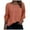 Brick Red, variant on vigerkar Womens Long Sleeve Tunic Tops Fashion Loose Fit Dressy Tops Pleated Front Crewneck Shirts Business Casual Cute Tee (Brick Red, S)