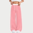 thumbnail image 5 of Girls Parachute Pants Y2K Wide Leg Cargo Sweatpants Drawstring Waist Jogger Pants with Pockets, 5 of 8