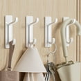 thumbnail image 7 of Self Adhesive Wall Hooks for Hanging: Extra Strong 13 LB, Hook for Coat, Towel in Bathrooms, Shower, Kitchen, Wall, Door Hook, Brushed Gold 4 Pack, 7 of 7