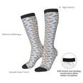 thumbnail image 5 of Picia Women Crew Soft Moisture-wicking Socks Cute Sloth Pattern Design Cotton Socks, One Size fit All, 5 of 9