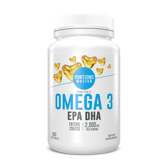 Portions Master Omega 3 Fish Oil - Heart, Brain, & Eye Health