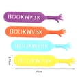 thumbnail image 7 of Cheers US 4Pcs Lovely Silicone Hand Bookmark Book Marker Silicone Bookmarks,Lovely Book Marker for Office School Supplies Stationery Assorted Colors Creative Gift for Students Bookworm, 7 of 7