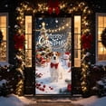 thumbnail image 2 of AOMXGD Christmas Door Tapestry, 35.5x71In Xmas Door Hanging Curtain, Bedroom Wall Party Fabric Decor, Polyester Holiday Door Cover, 2 of 9