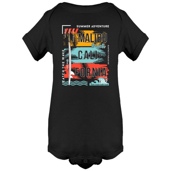 Malibu West Coast Surf Club Bodysuit Infant -Image by Shutterstock, Newborn