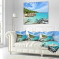thumbnail image 3 of Designart Summer Sea in Thailand - Landscape Photography Throw Pillow - 16x16, 3 of 5