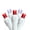 Red, variant on Northlight LED Wide Angle Christmas Lights - Pure White - 16.25' White Wire - 50ct