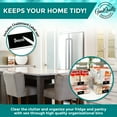 GoodQually Pantry Organizer Clear Storage Bins 4 Pack Clear Pantry Storage Containers Kitchen