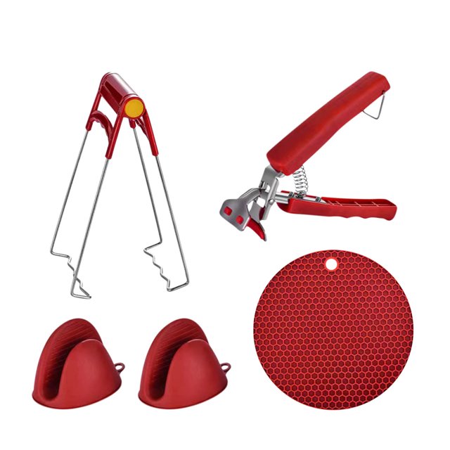 TIMIFIS Kitchen Gadgets Kitchen Multifunctional Anti-Scald Gripping Bowl Holder Apron For Men Cool Stainless Steel Set