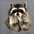thumbnail image 3 of CafePress - Cute Humorous Watercolor Raccoon Blowing A Kiss Me - Crew Neck Sweatshirt, 3 of 4
