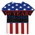 thumbnail image 5 of 250th Anniversary Usa Shirt Kids Crewneck Pullover Casual Short Sleeve Graphic Tees 4th of July Shirts for Boys Girls Daily Wear, 5 of 5