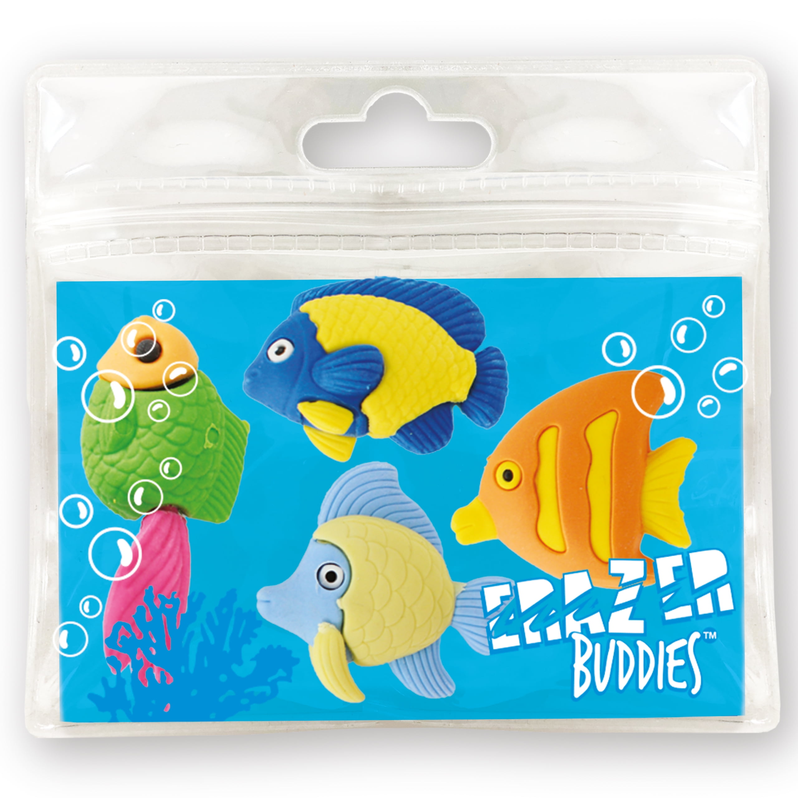 Erazer Buddies Reef Fish from Deluxebase. Fish Rubber Animal Erasers