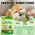 thumbnail image 6 of Oimmal Cat Grass Sticks for Indoor Cats, 60g Freeze Dried Cat Grass Sticks for Removal Hairball, Supports Digestive Health for Cats, Fresh Breath - Chicken Flavor, 6 of 12